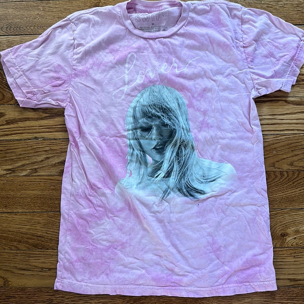Taylor Swift Lover Album Pink Tie Dye T-Shirt